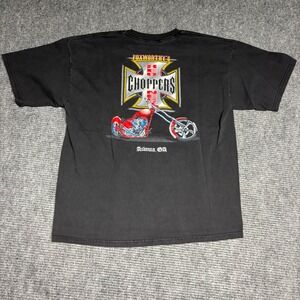 Foxworthys Red Neck Choppers Atlanta GA Mens Black T Shirt Size XL